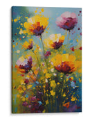 Flores Amarillas y Violeta - DEA Digital Esoteric Art | Cuadro decorativo de Canvas Lab