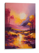 Paisaje Amarillo y Violeta - DEA Digital Esoteric Art | Cuadro decorativo de Canvas Lab