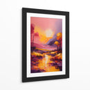Paisaje Amarillo y Violeta - DEA Digital Esoteric Art | Cuadro decorativo de Canvas Lab
