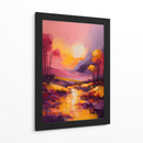 Paisaje Amarillo y Violeta - DEA Digital Esoteric Art | Cuadro decorativo de Canvas Lab