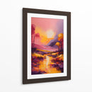 Paisaje Amarillo y Violeta - DEA Digital Esoteric Art | Cuadro decorativo de Canvas Lab