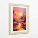 Paisaje Amarillo y Violeta - DEA Digital Esoteric Art | Cuadro decorativo de Canvas Lab