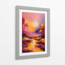 Paisaje Amarillo y Violeta - DEA Digital Esoteric Art | Cuadro decorativo de Canvas Lab