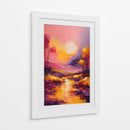 Paisaje Amarillo y Violeta - DEA Digital Esoteric Art | Cuadro decorativo de Canvas Lab