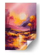 Paisaje Amarillo y Violeta - DEA Digital Esoteric Art | Cuadro decorativo de Canvas Lab
