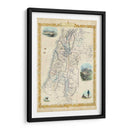 Mapa Vintage De Palestina - J. Rapkin | Cuadro decorativo de Canvas Lab