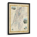 Mapa Vintage De Palestina - J. Rapkin | Cuadro decorativo de Canvas Lab