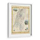 Mapa Vintage De Palestina - J. Rapkin | Cuadro decorativo de Canvas Lab