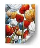 Tulipanes de colores en oleo - DIEGO D L | Cuadro decorativo de Canvas Lab