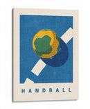 Acción de balonmano retro - Daniel Coulmann | Cuadro decorativo de Canvas Lab