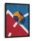 Baloncesto Retro Court - Daniel Coulmann | Cuadro decorativo de Canvas Lab