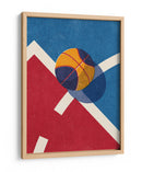 Baloncesto Retro Court - Daniel Coulmann | Cuadro decorativo de Canvas Lab