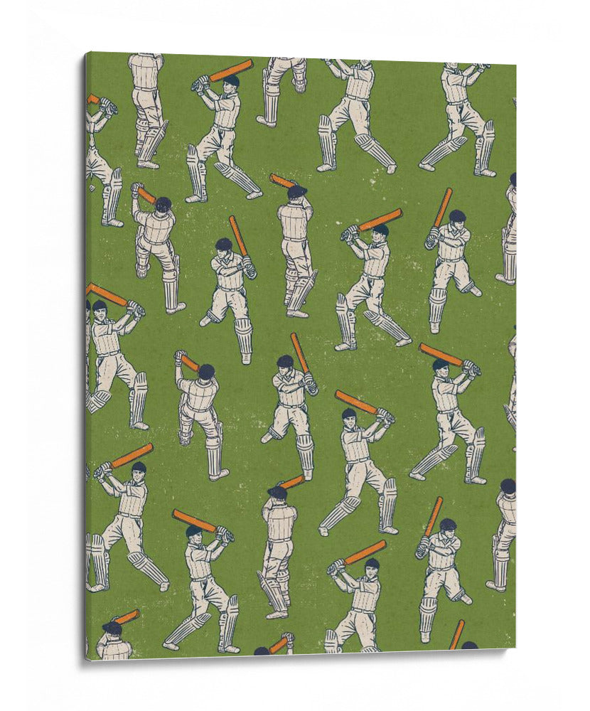 Acción de cricket clásica - Nicholas | Cuadro decorativo de Canvas Lab