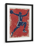 Baloncesto Salto Rojo - Fluidys Studio | Cuadro decorativo de Canvas Lab