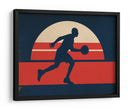 Baloncesto retro al atardecer - Fluidys Studio IV | Cuadro decorativo de Canvas Lab