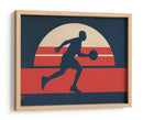 Baloncesto retro al atardecer - Fluidys Studio IV | Cuadro decorativo de Canvas Lab