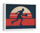Baloncesto retro al atardecer - Fluidys Studio IV | Cuadro decorativo de Canvas Lab