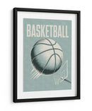 Acción de baloncesto retro - Andreas Magnusson | Cuadro decorativo de Canvas Lab