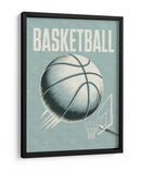 Acción de baloncesto retro - Andreas Magnusson | Cuadro decorativo de Canvas Lab