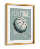 Acción de baloncesto retro - Andreas Magnusson | Cuadro decorativo de Canvas Lab