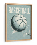 Acción de baloncesto retro - Andreas Magnusson | Cuadro decorativo de Canvas Lab