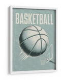 Acción de baloncesto retro - Andreas Magnusson | Cuadro decorativo de Canvas Lab