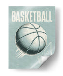 Acción de baloncesto retro - Andreas Magnusson | Cuadro decorativo de Canvas Lab