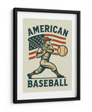 American Baseball Player - Fluidys Studio IV | Cuadro decorativo de Canvas Lab