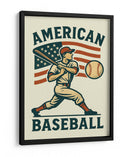 American Baseball Player - Fluidys Studio IV | Cuadro decorativo de Canvas Lab