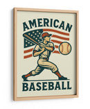 American Baseball Player - Fluidys Studio IV | Cuadro decorativo de Canvas Lab