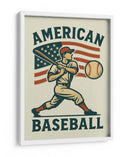 American Baseball Player - Fluidys Studio IV | Cuadro decorativo de Canvas Lab