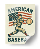 American Baseball Player - Fluidys Studio IV | Cuadro decorativo de Canvas Lab