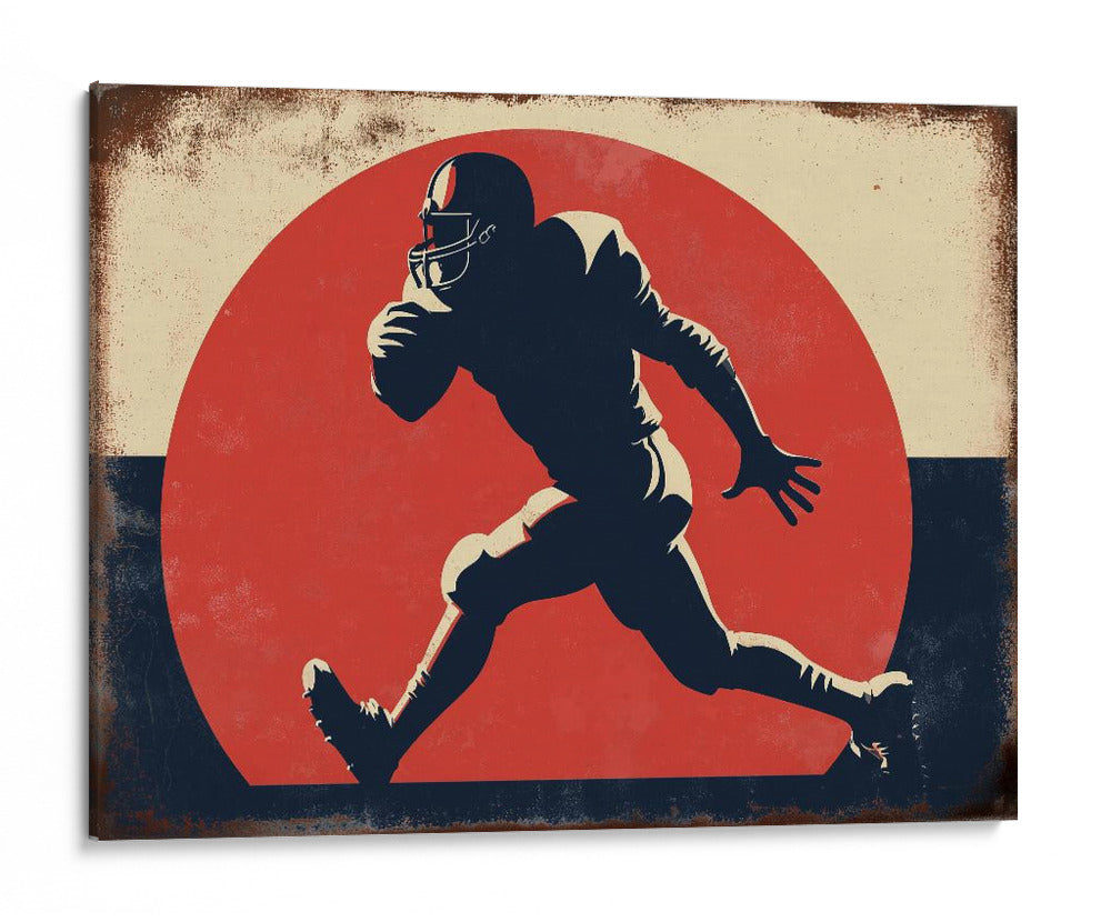 Acción de futbol americano retro - Fluidys Studio IV | Cuadro decorativo de Canvas Lab