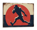 Acción de futbol americano retro - Fluidys Studio IV | Cuadro decorativo de Canvas Lab