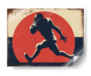 Acción de futbol americano retro - Fluidys Studio IV | Cuadro decorativo de Canvas Lab