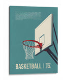Aro de baloncesto retro - Andreas Magnusson | Cuadro decorativo de Canvas Lab
