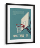 Aro de baloncesto retro - Andreas Magnusson | Cuadro decorativo de Canvas Lab