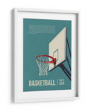 Aro de baloncesto retro - Andreas Magnusson | Cuadro decorativo de Canvas Lab