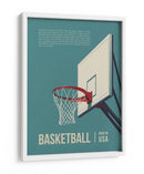 Aro de baloncesto retro - Andreas Magnusson | Cuadro decorativo de Canvas Lab