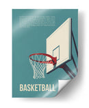 Aro de baloncesto retro - Andreas Magnusson | Cuadro decorativo de Canvas Lab