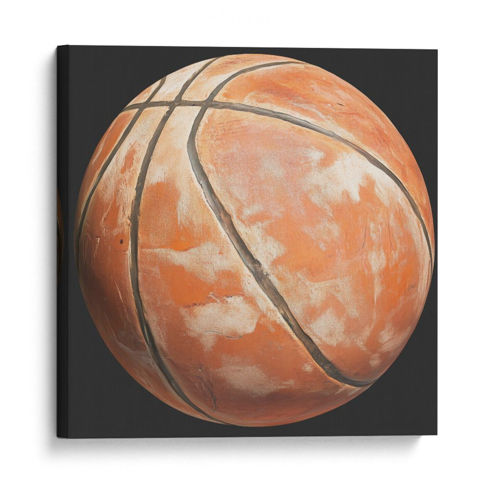 Balón de baloncesto naranja desgastado - Marika Barsrsind | Cuadro decorativo de Canvas Lab