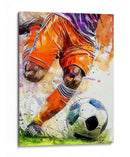 Acción futbolística dinámica - Justyna Jaszke | Cuadro decorativo de Canvas Lab