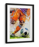 Acción futbolística dinámica - Justyna Jaszke | Cuadro decorativo de Canvas Lab