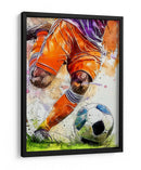 Acción futbolística dinámica - Justyna Jaszke | Cuadro decorativo de Canvas Lab