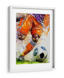 Acción futbolística dinámica - Justyna Jaszke | Cuadro decorativo de Canvas Lab