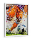 Acción futbolística dinámica - Justyna Jaszke | Cuadro decorativo de Canvas Lab