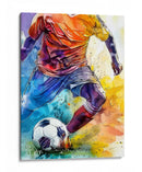 Acción futbolística vibrante - Justyna Jaszke | Cuadro decorativo de Canvas Lab
