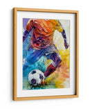 Acción futbolística vibrante - Justyna Jaszke | Cuadro decorativo de Canvas Lab