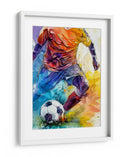 Acción futbolística vibrante - Justyna Jaszke | Cuadro decorativo de Canvas Lab