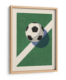 Afiche de futbol gráfico retro - Daniel Coulmann | Cuadro decorativo de Canvas Lab